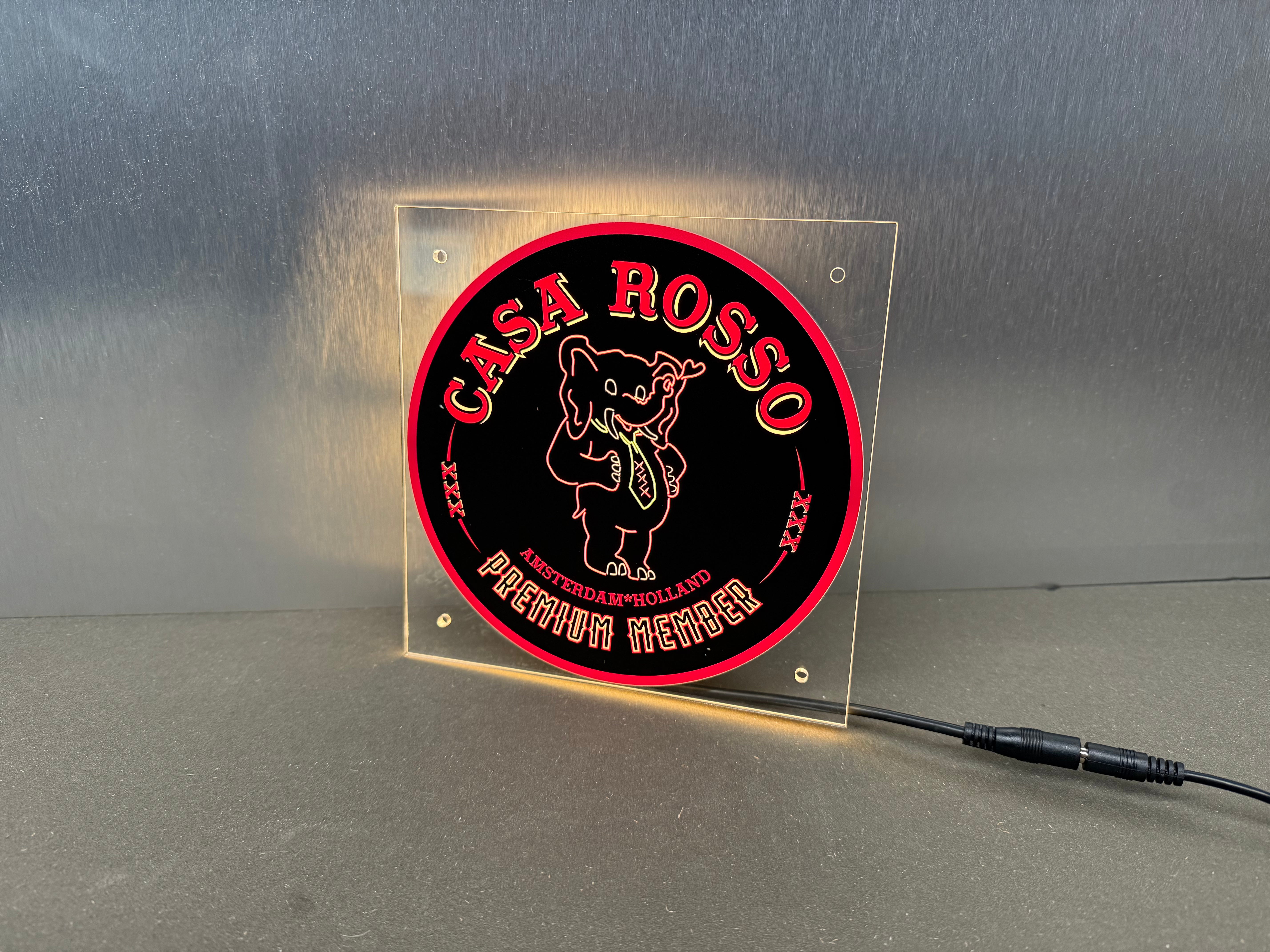 Casa Rosso Lichtbak - 17x17cm