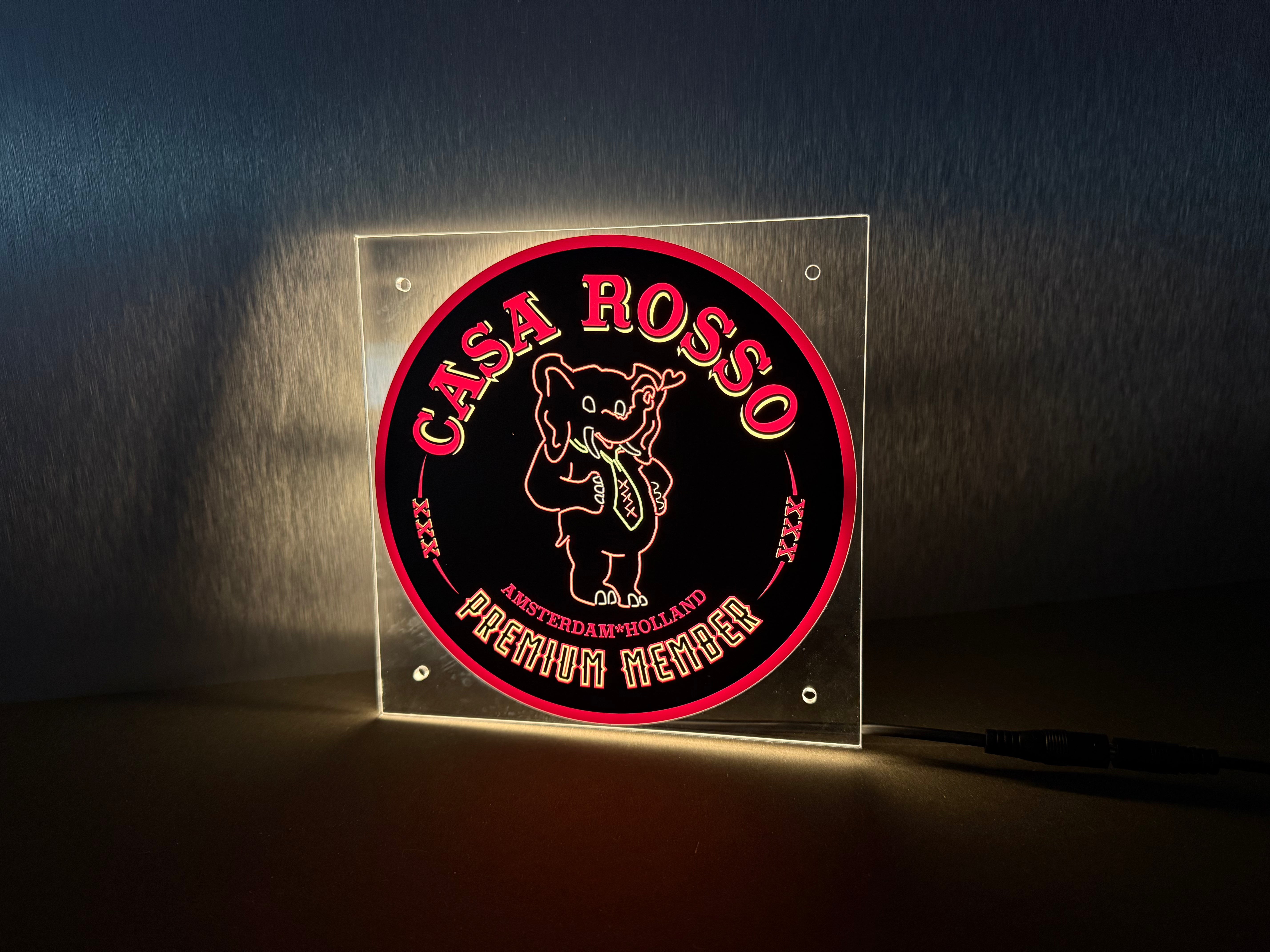 Casa Rosso Lichtbak - 17x17cm