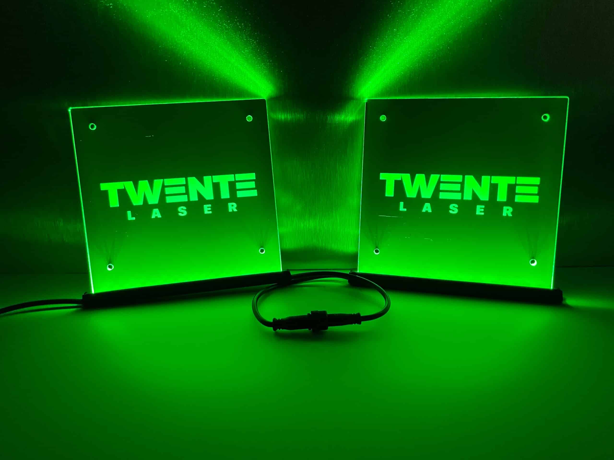 Led bakje set met eigen ontwerp - 15x15cm