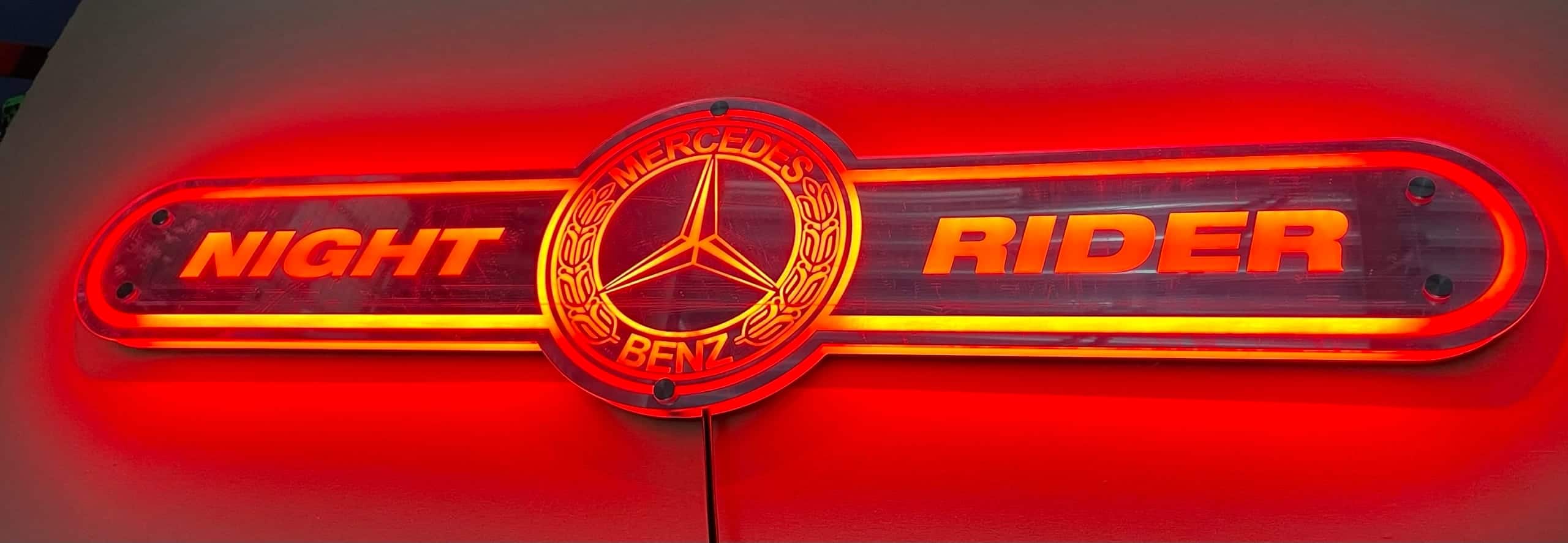 Mercedes LED Spiegel Achterwand - 90x23cm