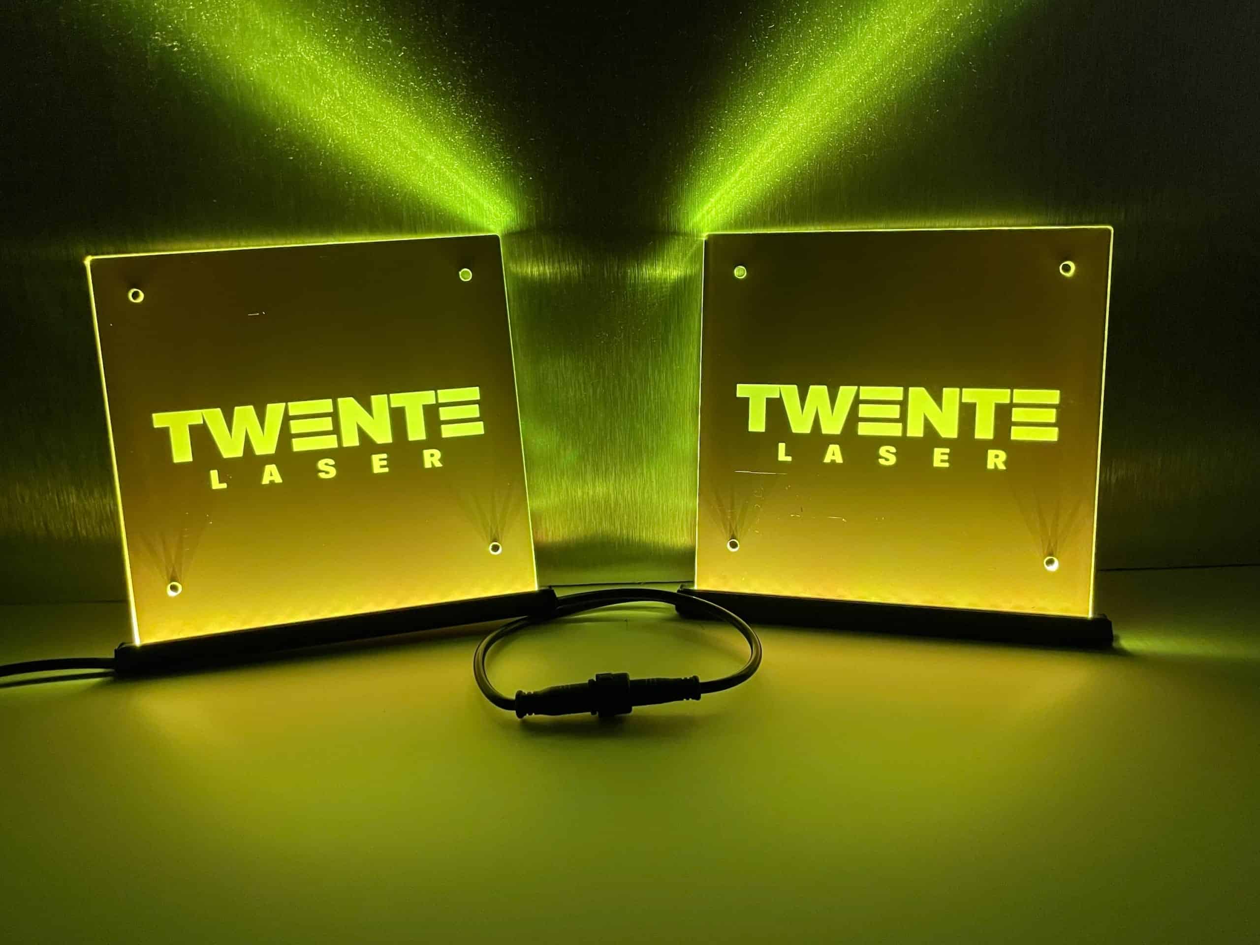 Led bakje set met eigen ontwerp - 15x15cm