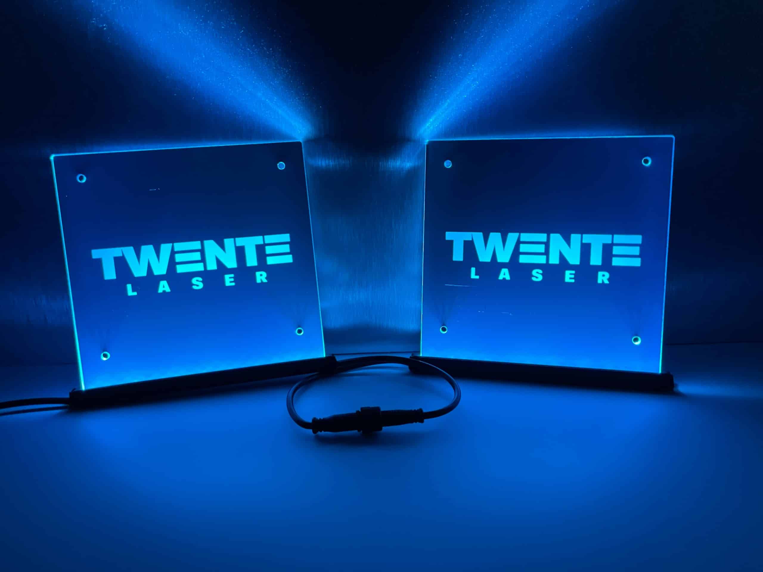 Led bakje set met eigen ontwerp - 15x15cm