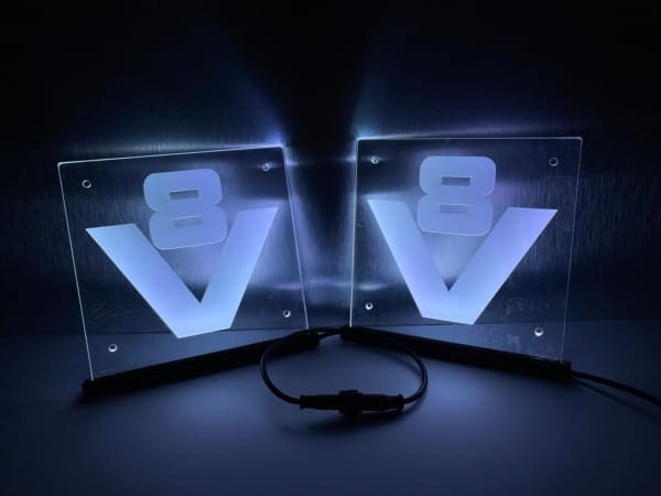 Scania V8 Led bakje set - 15x15cm